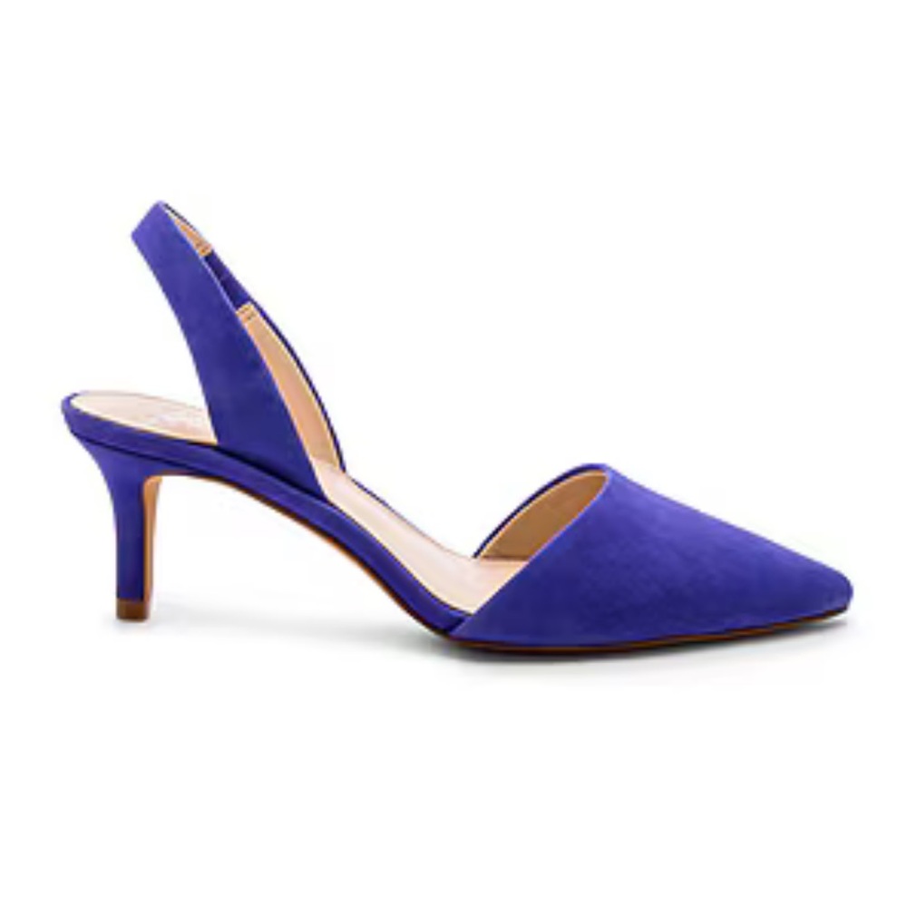 Vince Camuto Women's Purple Suede Kolissa Heels